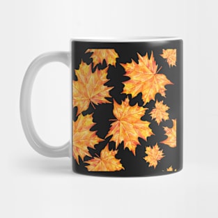 pattern with autumn leaves Mug